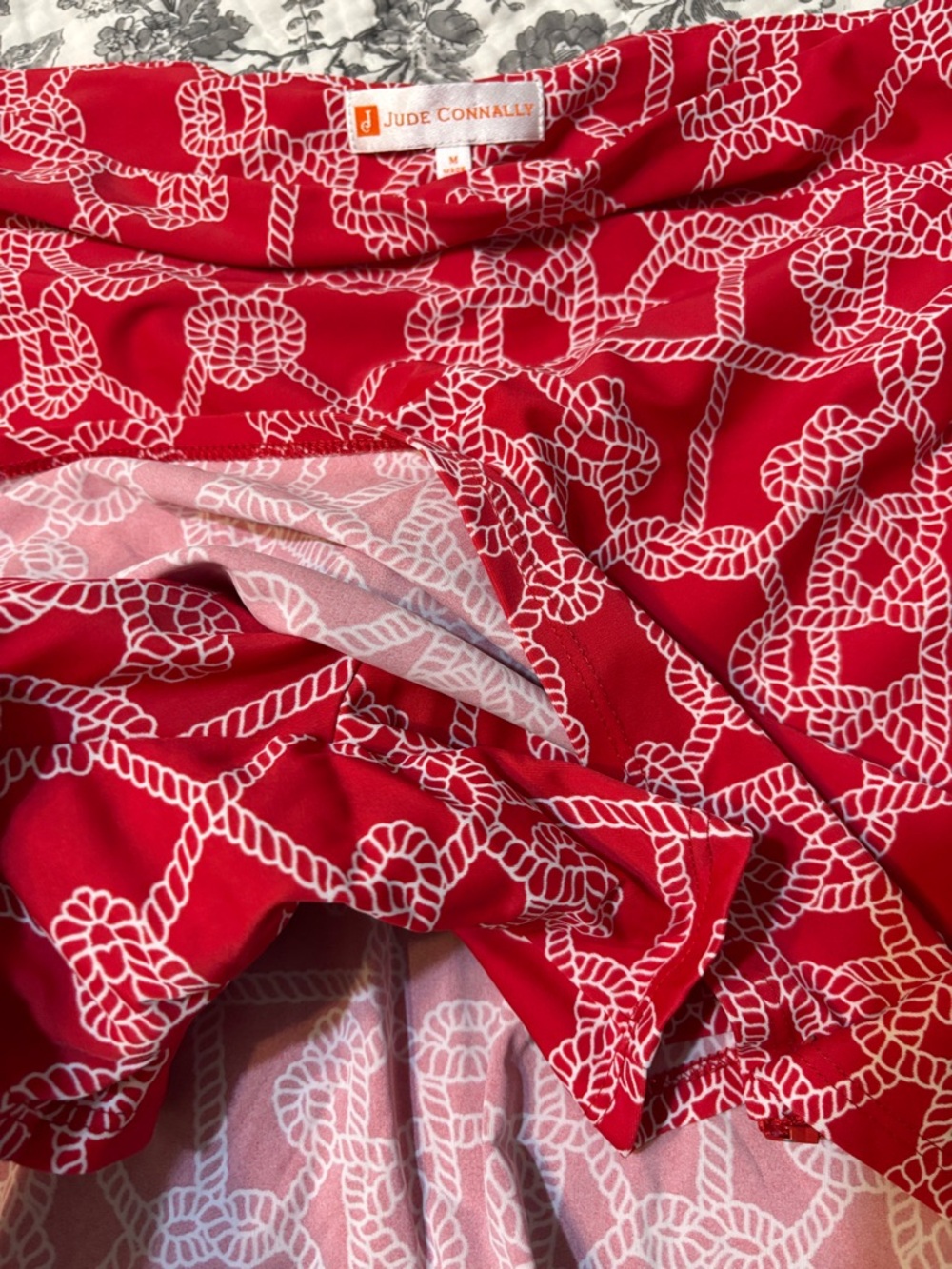 Jude Connally Red Rope-Print Mini Skort - Picture 4 of 7